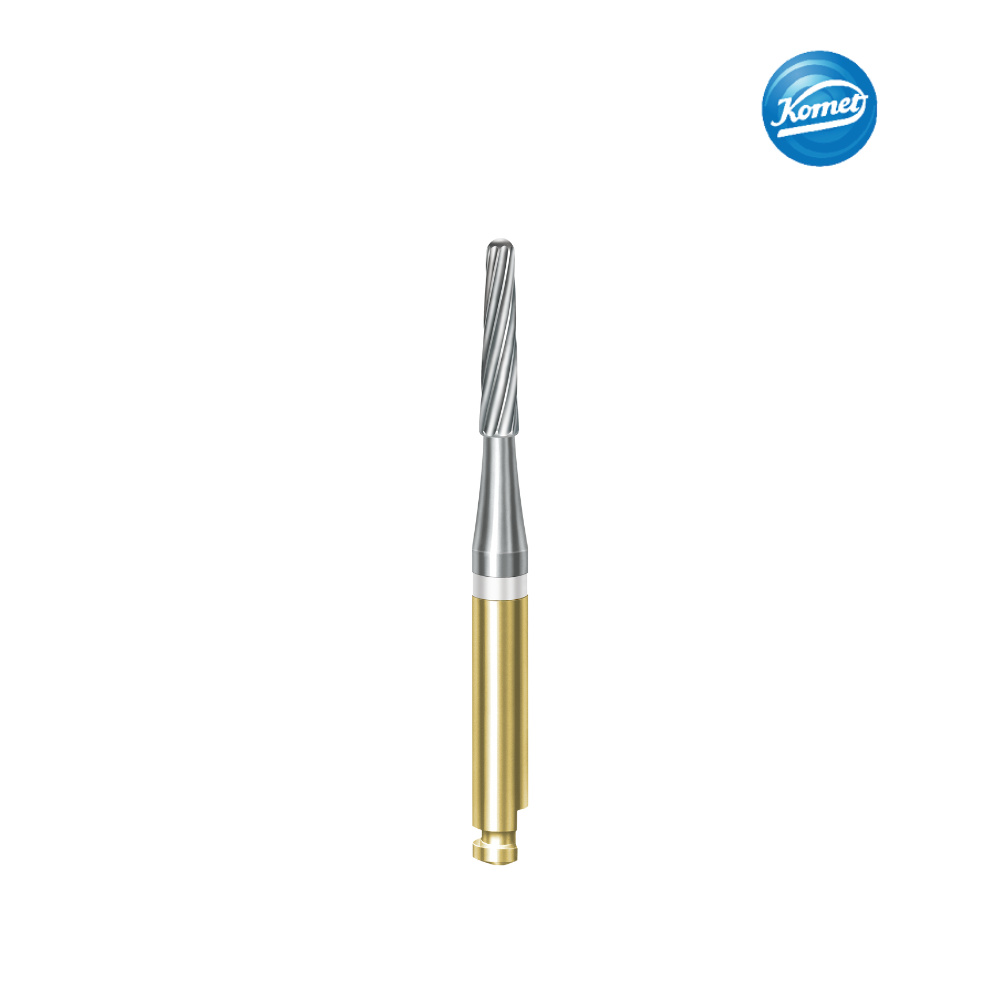 Mũi làm sạch vật liệu thừa sau khi bỏ mắc cài chỉnh nha