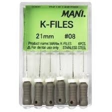 Nạo lấy tủy K-Files Hộp 6 cây Mani Nhật Bản
