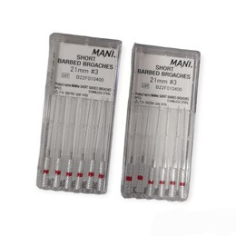 Trâm gai lấy tuỷ răng Short Barbed Broaches | Mani Nhật Bản