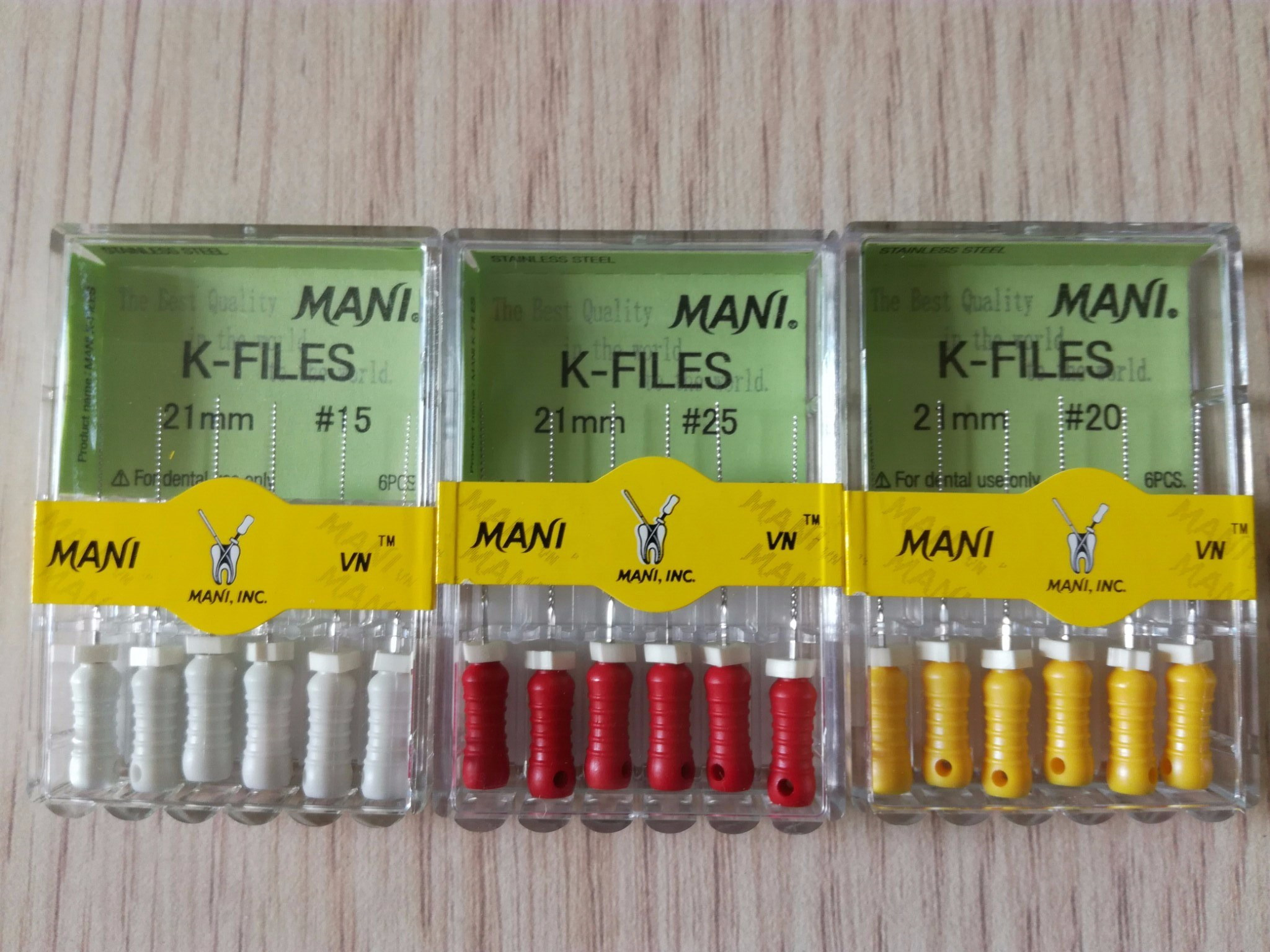 Nạo lấy tủy K-Files Hộp 6 cây Mani Nhật Bản