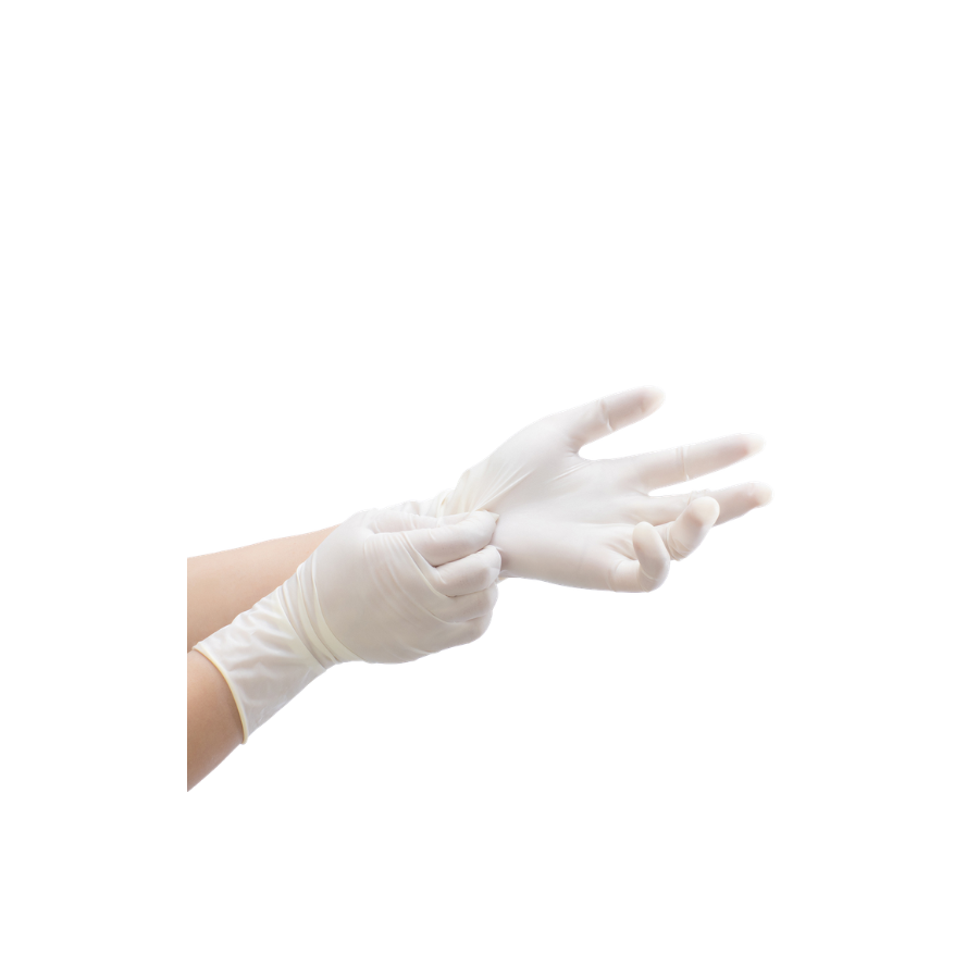Găng tay cao su không bột Vglove phủ polymer 2 mặt | Vglove - Hộp vàng