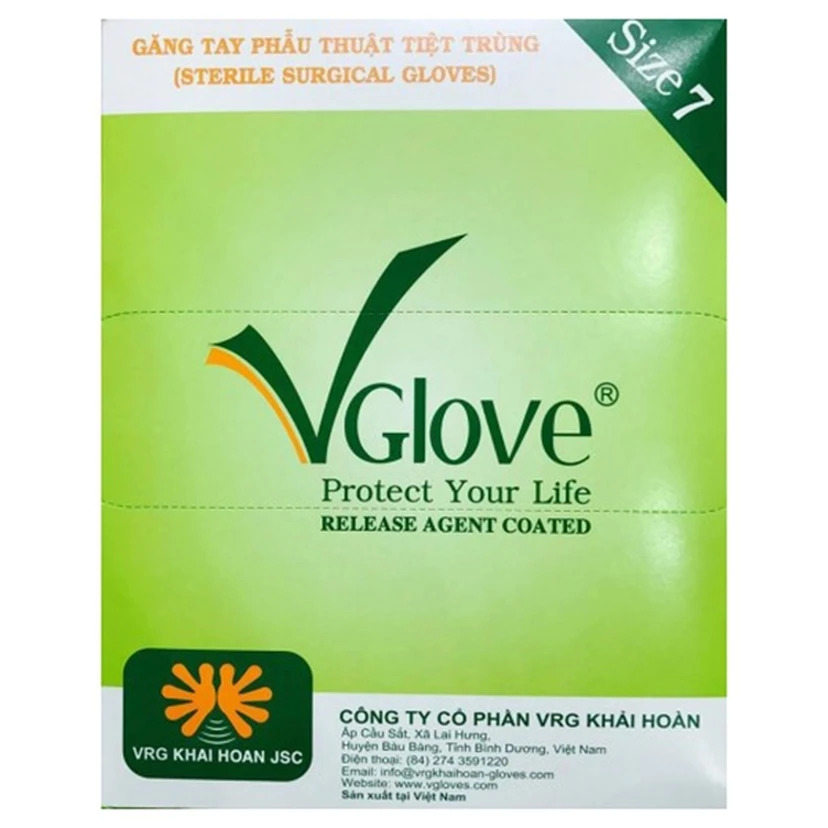 Găng tay y tế phẫu thuật tiệt trùng Vglove