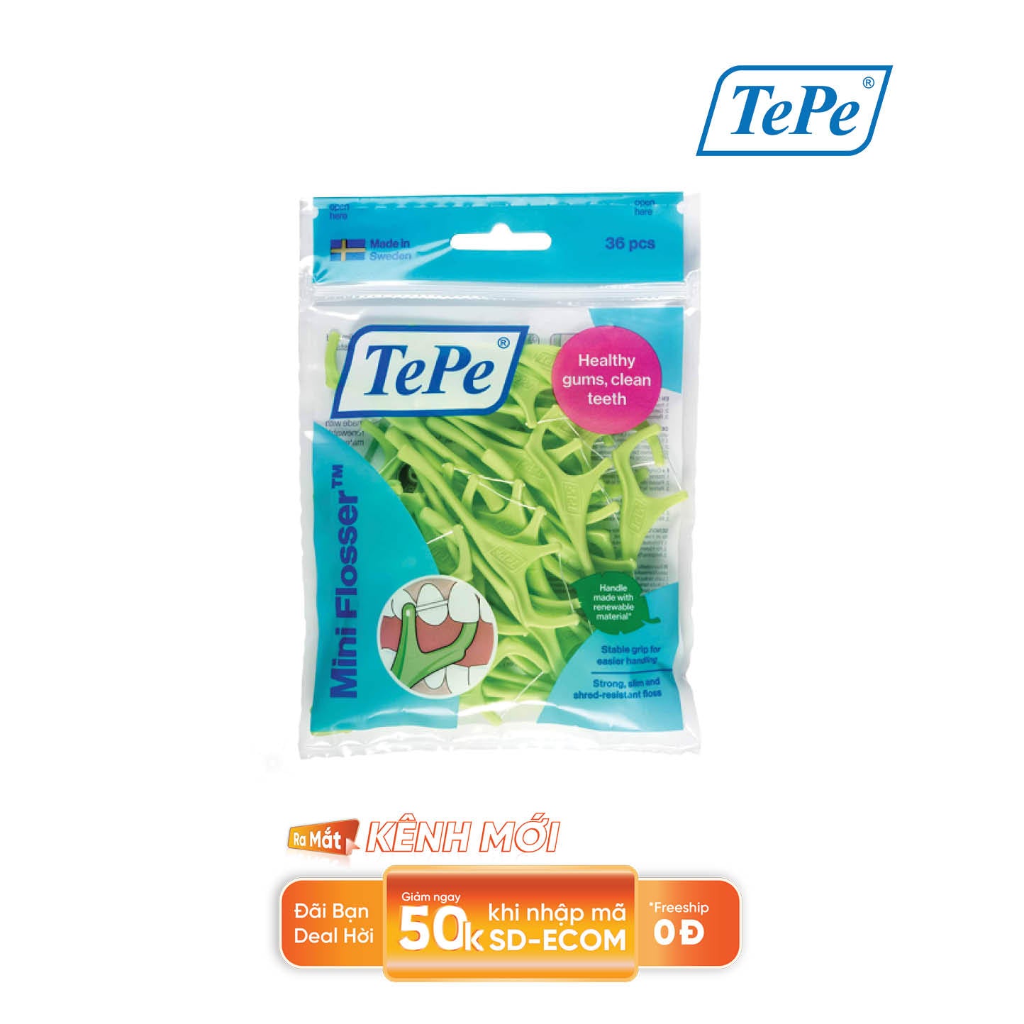 Tăm chỉ nha khoa Tepe Good Mini Flosser™