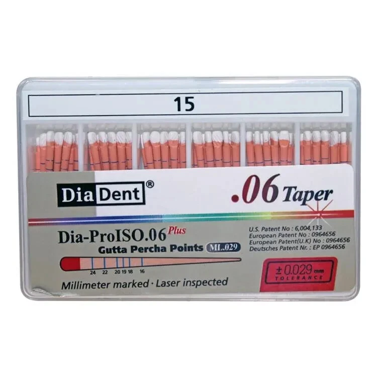Côn Gutta Percha Nội Nha cho trâm máy Có Vạch Chia | Diadent Hàn Quốc