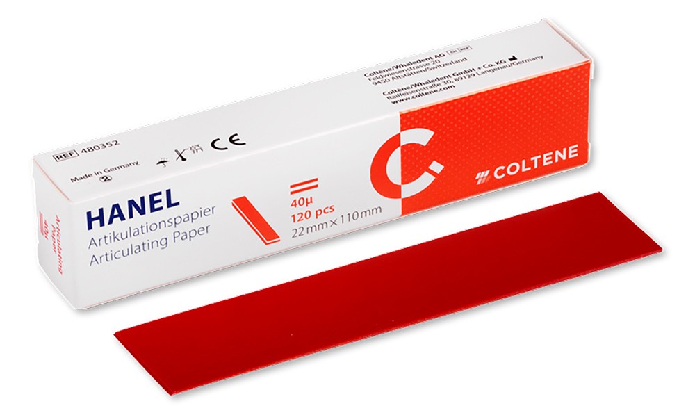 Giấy cắn 1 mặt dày 40μ - Articulating Hanel Coltene