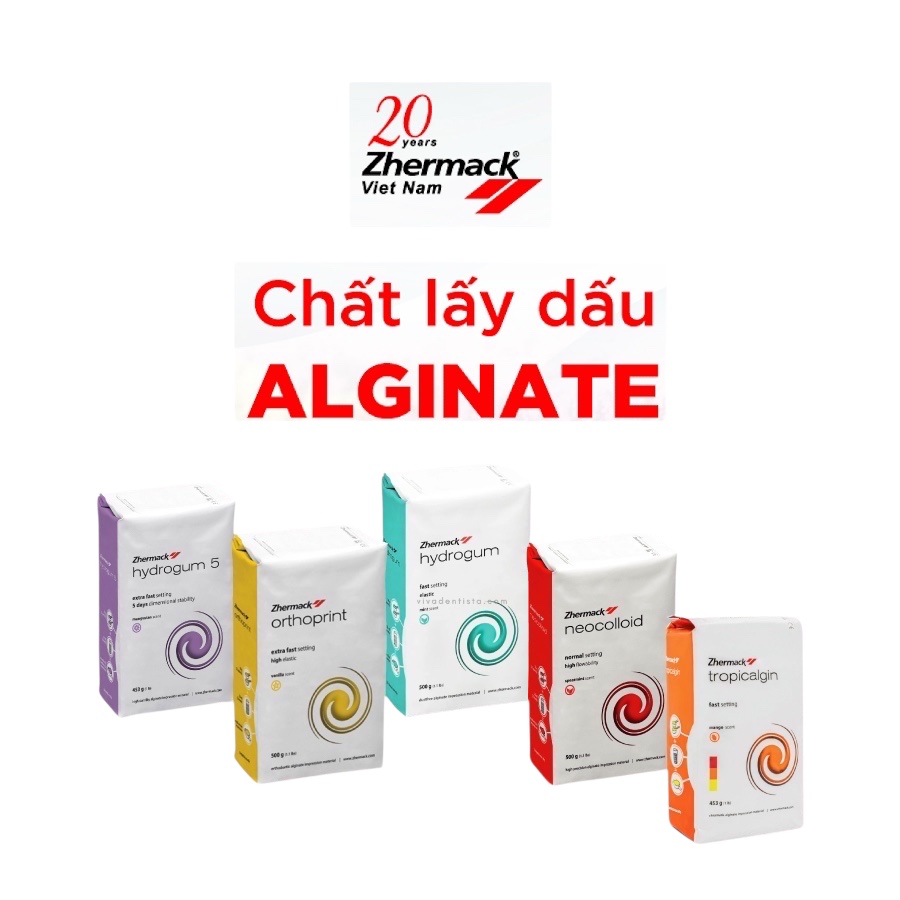 Alginate lấy dấu đổi màu hương xoài Tropicalgin | Zhermack Ý