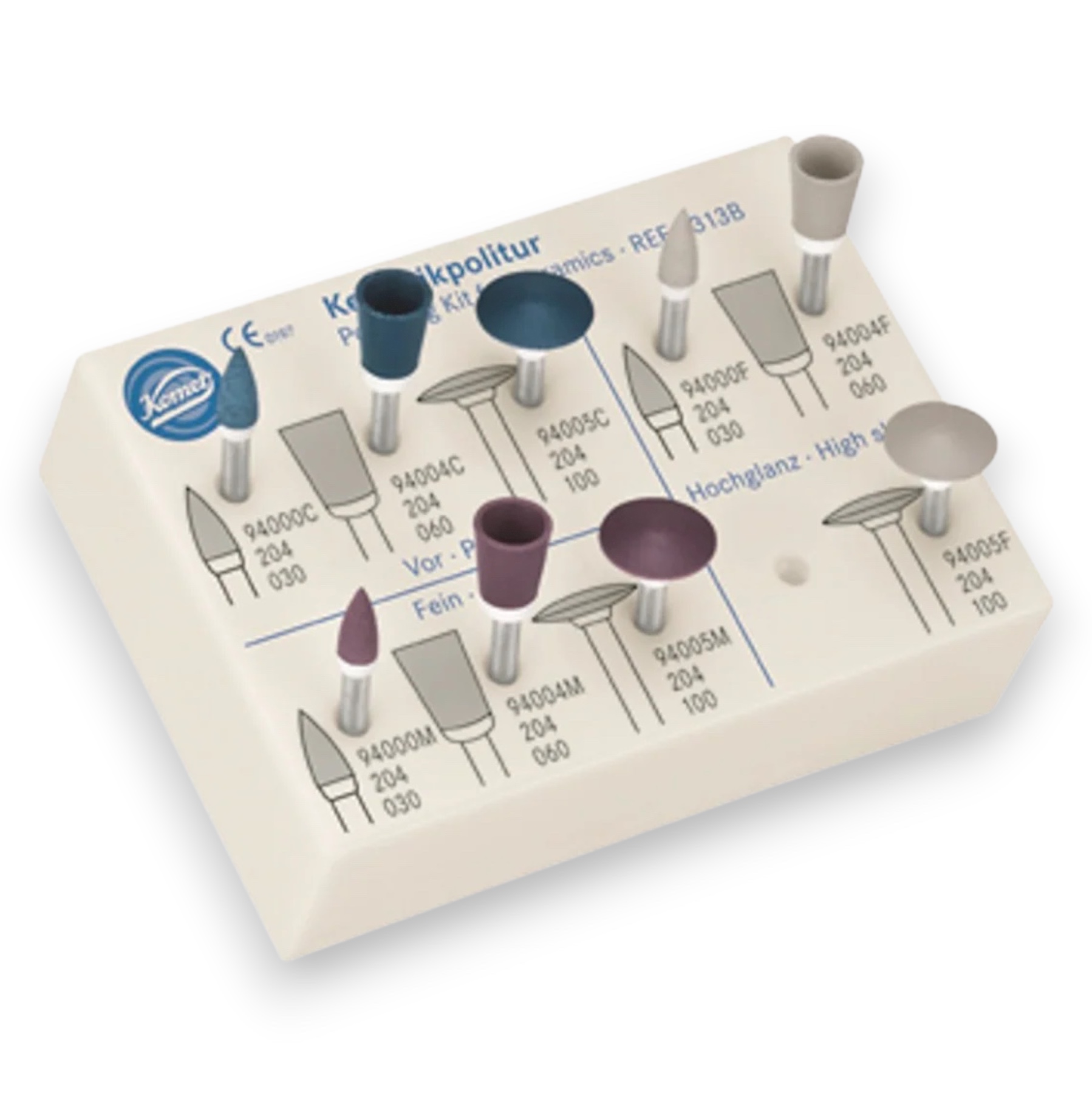 Bộ Đánh Bóng Sứ Thẩm Mỹ 4313B | Komet Đức