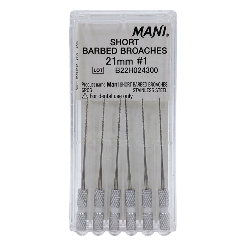 Trâm gai lấy tuỷ răng Short Barbed Broaches | Mani Nhật Bản