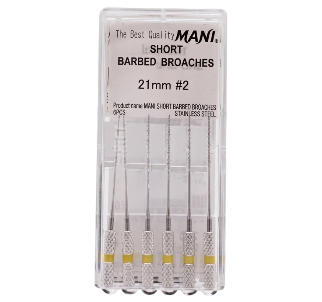 Trâm gai lấy tuỷ răng Short Barbed Broaches | Mani Nhật Bản