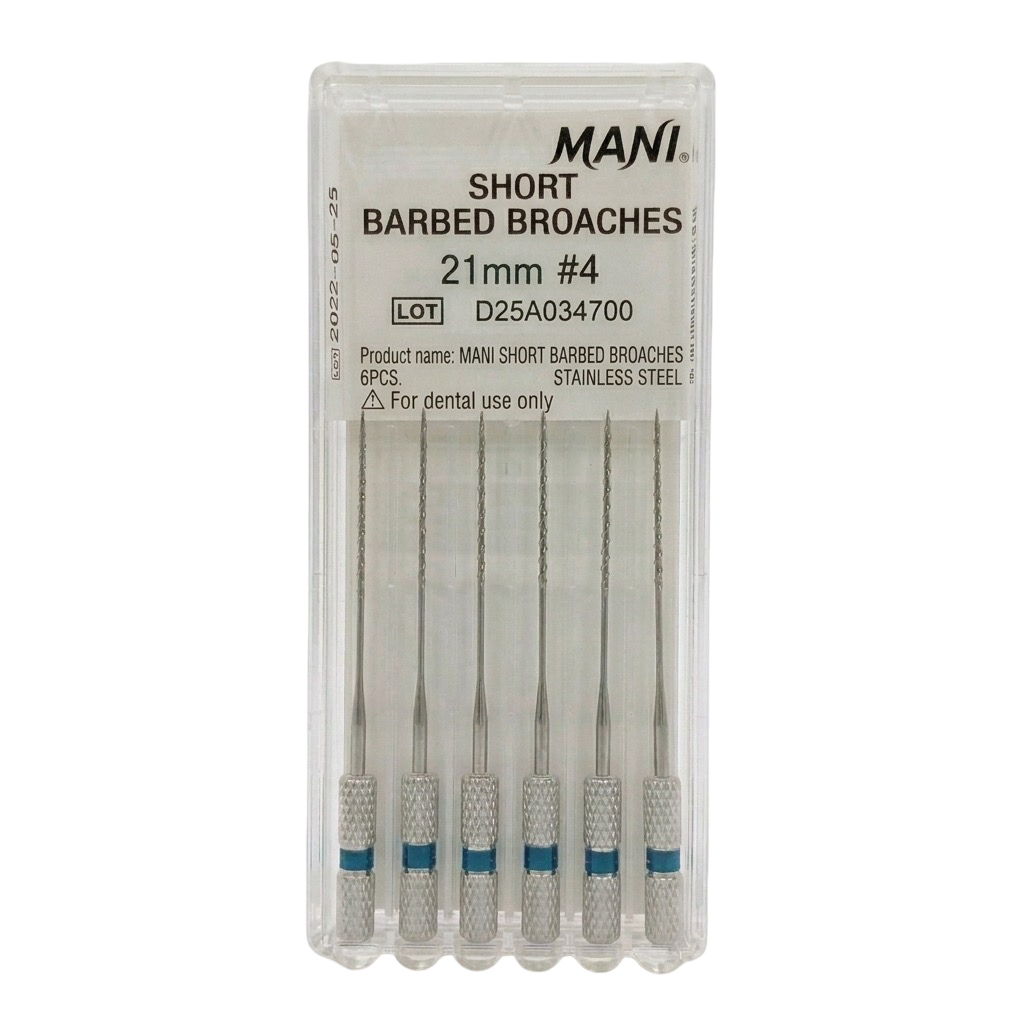 Trâm gai lấy tuỷ răng Short Barbed Broaches | Mani Nhật Bản