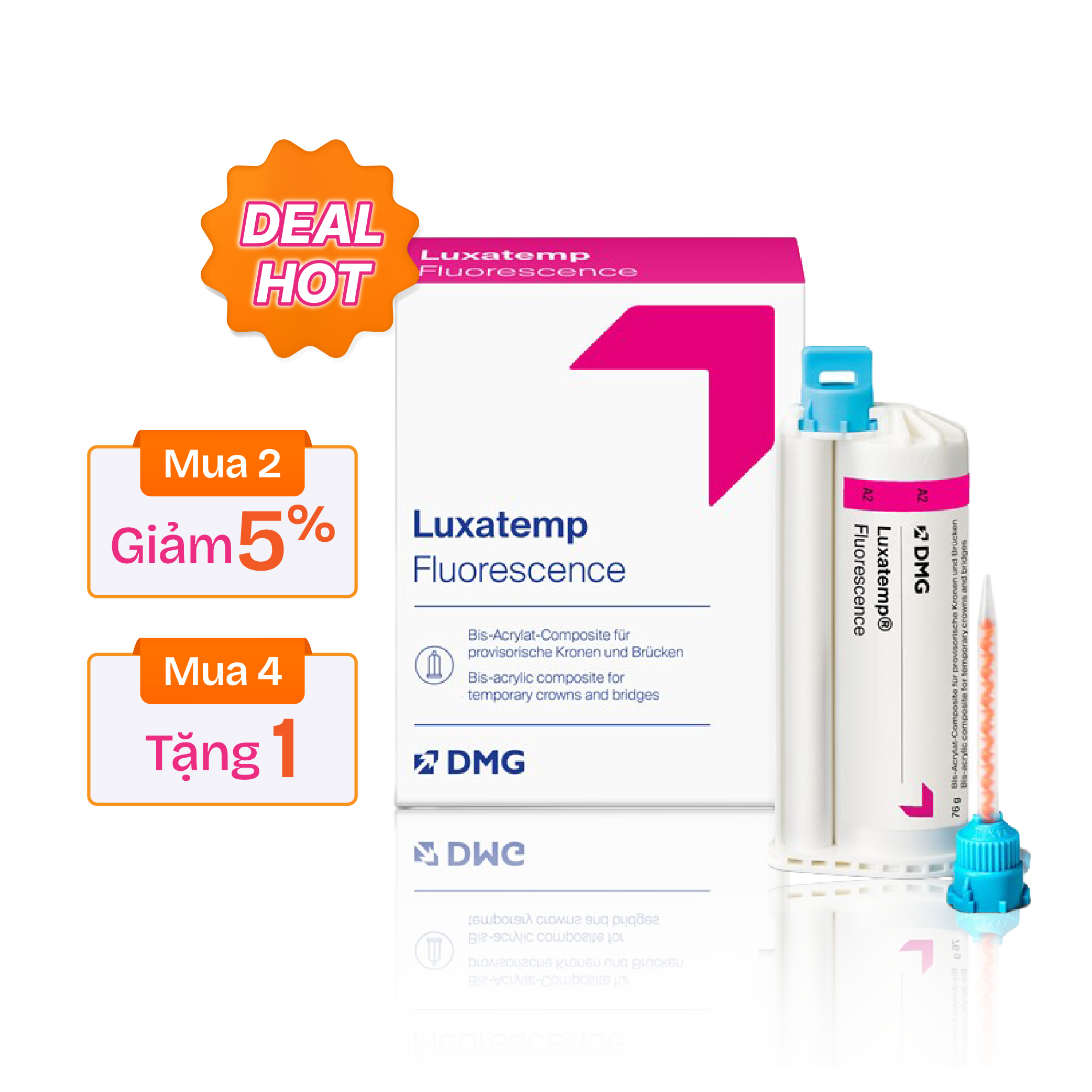 Vật liệu làm răng tạm Luxatemp Fluorsescence DMG