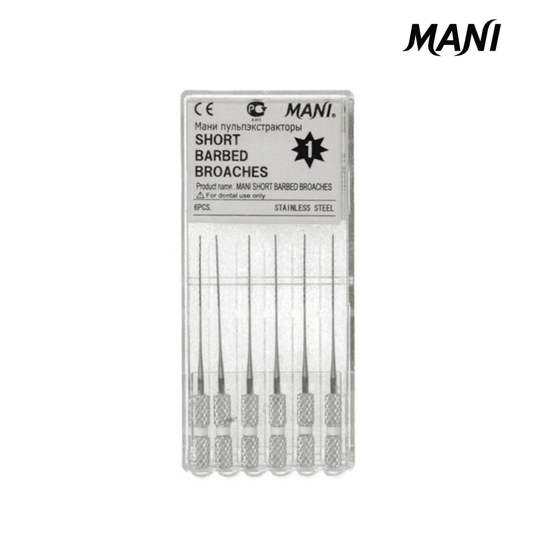 Trâm gai lấy tuỷ răng Short Barbed Broaches | Mani Nhật Bản