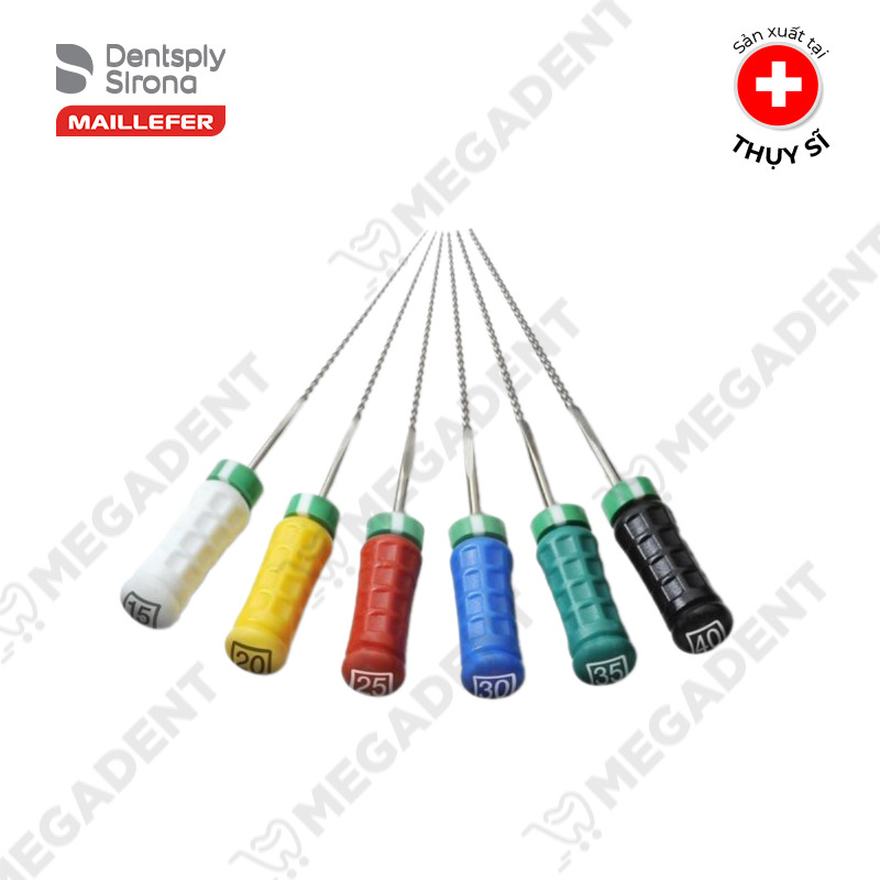 Trâm tay nội nha K-REAMER M-ACCESS Hộp 6 trâm Dentsply Mỹ