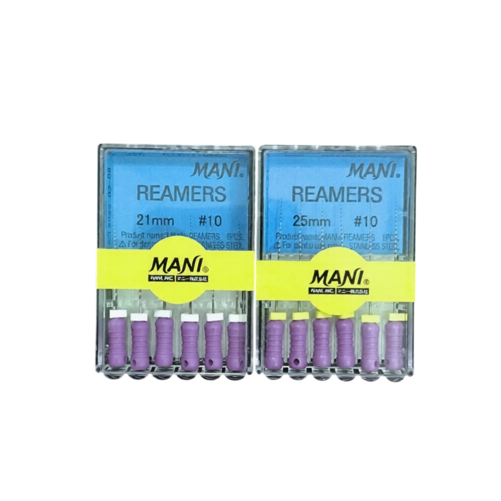 Trâm tay nong rộng ống tủy hình tam giác Reamers Files | Mani Nhật Bản