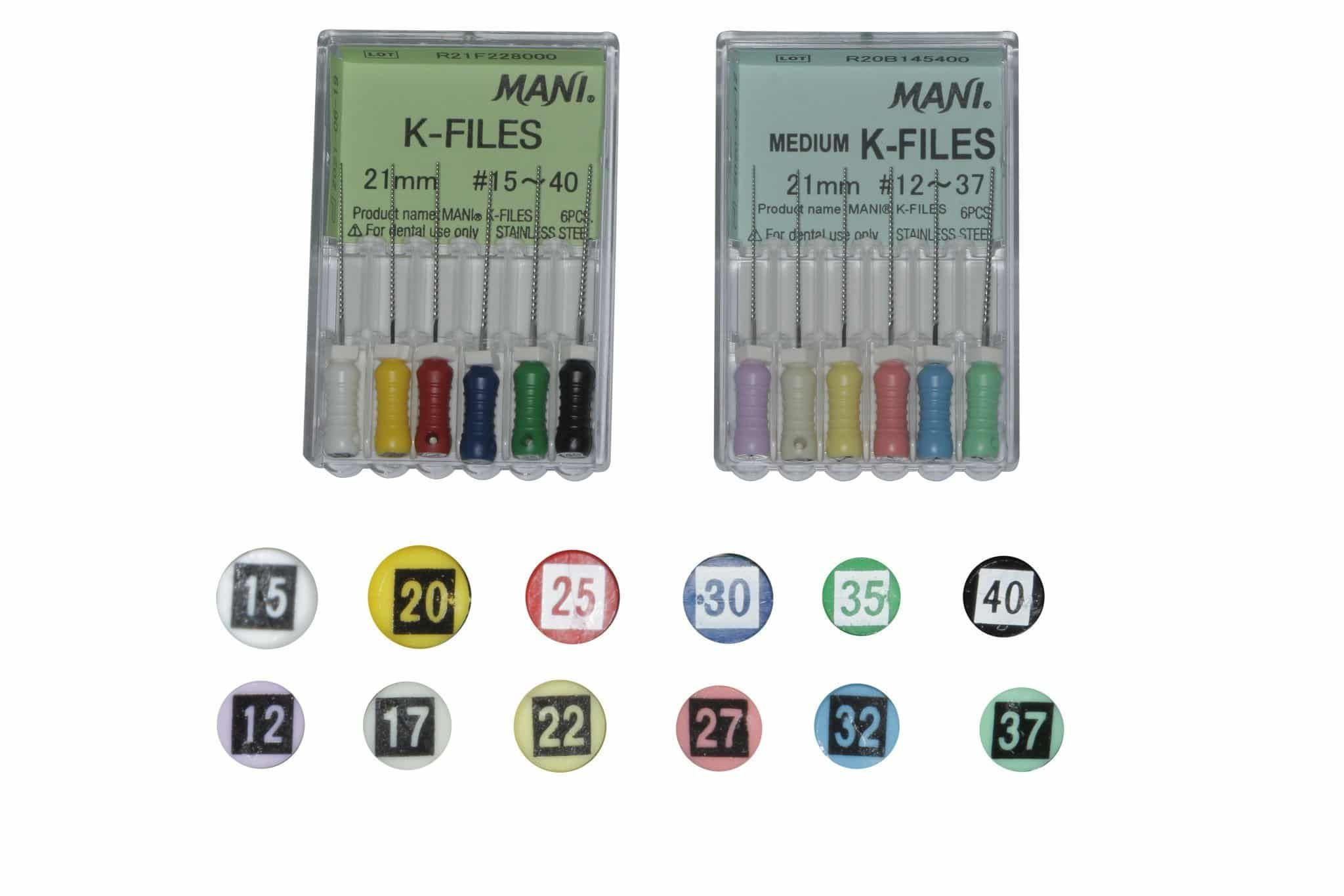 Trâm tay nong rộng ống tủy hình vuông K Files | Mani Nhật Bản