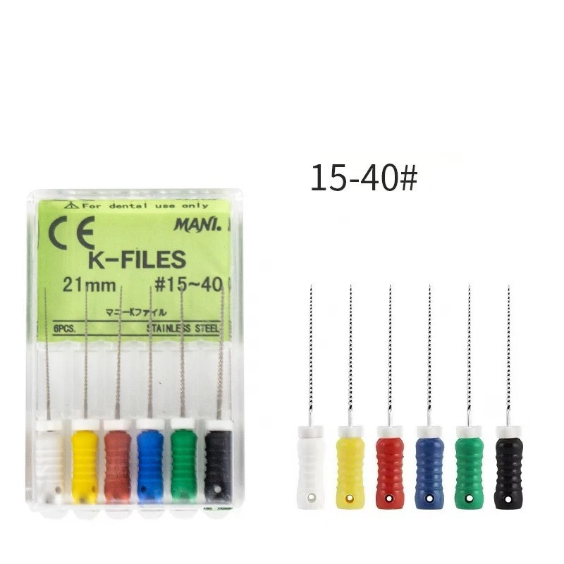 Trâm tay nong rộng ống tủy hình vuông K Files | Mani Nhật Bản