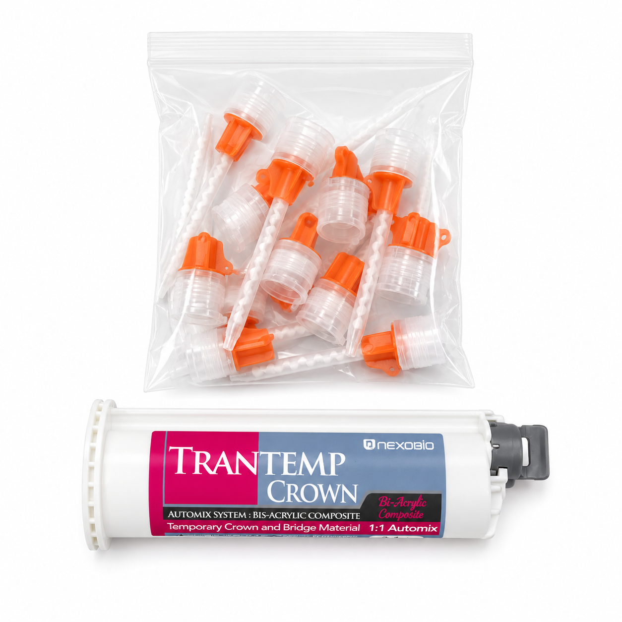 Vật liệu răng tạm tỷ lệ 1-10 Trantemp Nexobio Hàn Quốc