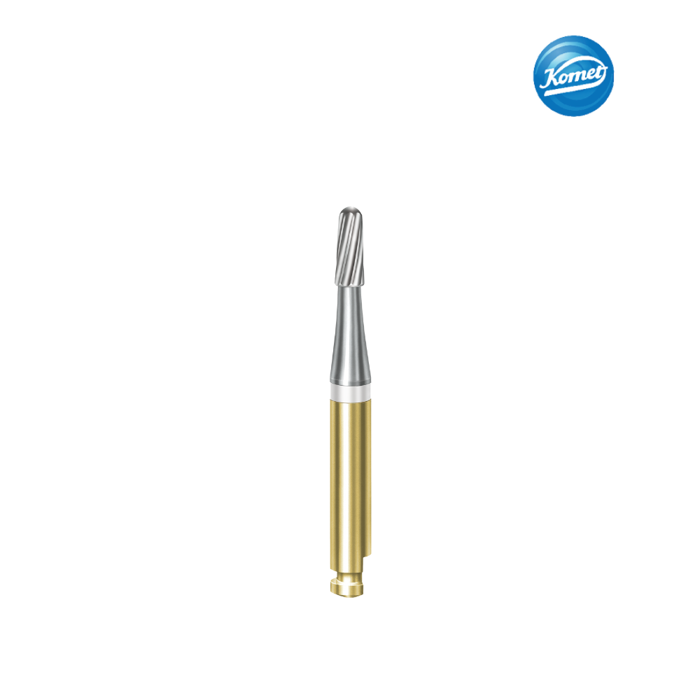 Mũi làm sạch vật liệu thừa sau khi bỏ mắc cài chỉnh nha