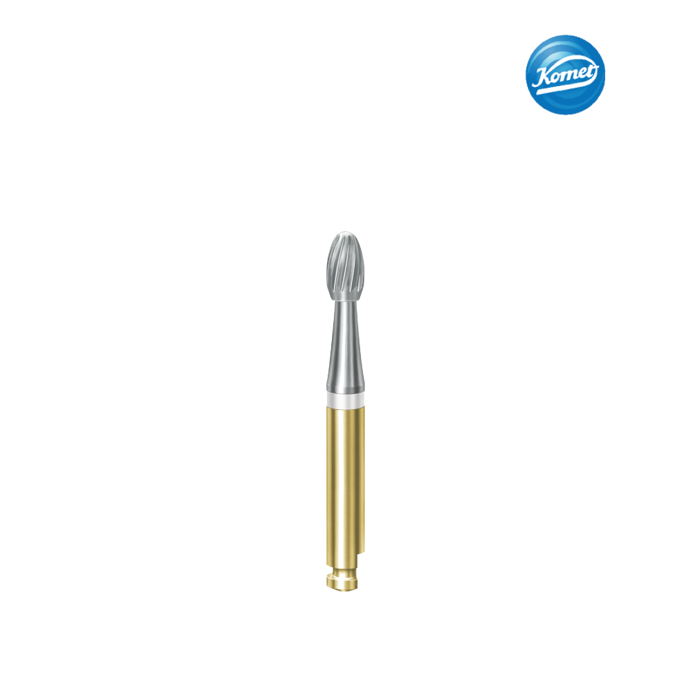 Mũi làm sạch vật liệu thừa sau khi bỏ mắc cài chỉnh nha